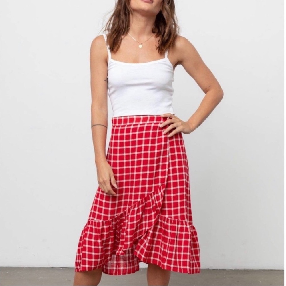 Rails Lizzy Ruffle Wrap Skirt - Picture 6 of 8